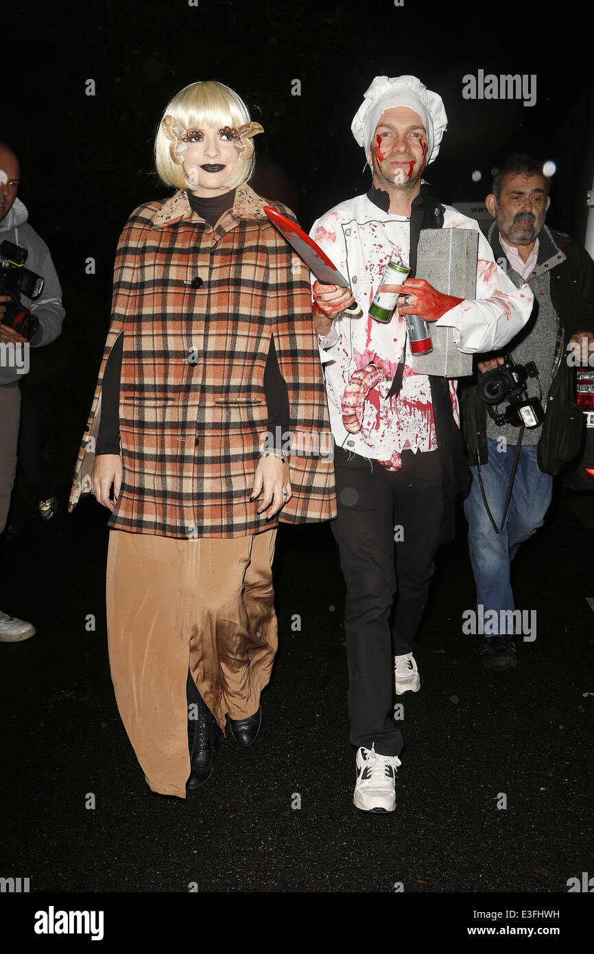 Jonathan Ross Halloween party Featuring: Holly Willoughby,Dan Baldwin