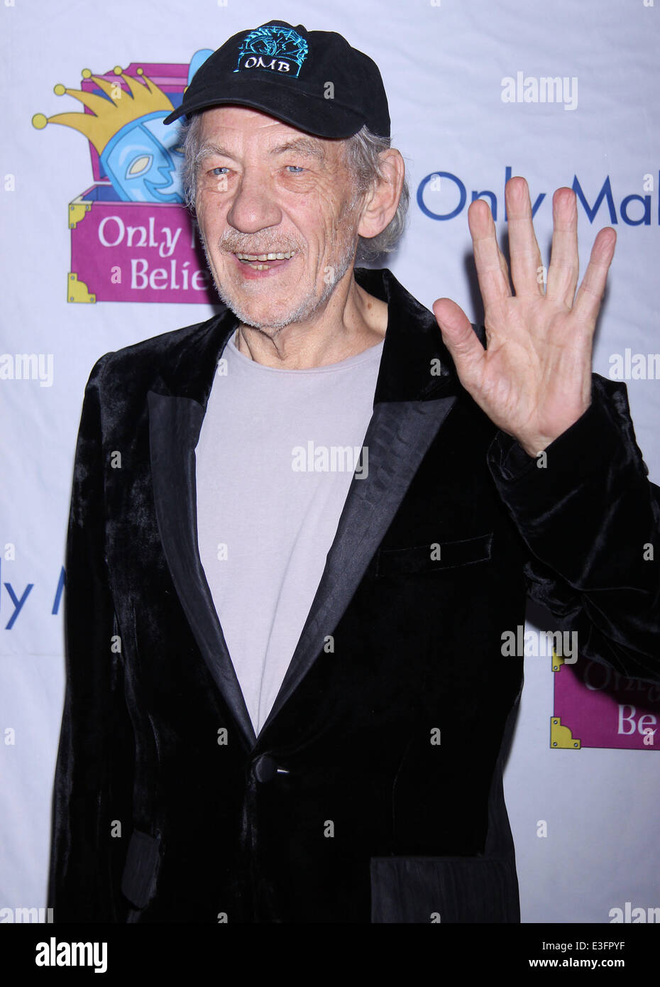 The 14th Annual Only Make Believe Gala, held at the Jacobs Theatre-Arrivals.  Featuring: Ian McKellen Where: New York, NY, United States When: 05 Nov 2013 Stock Photo
