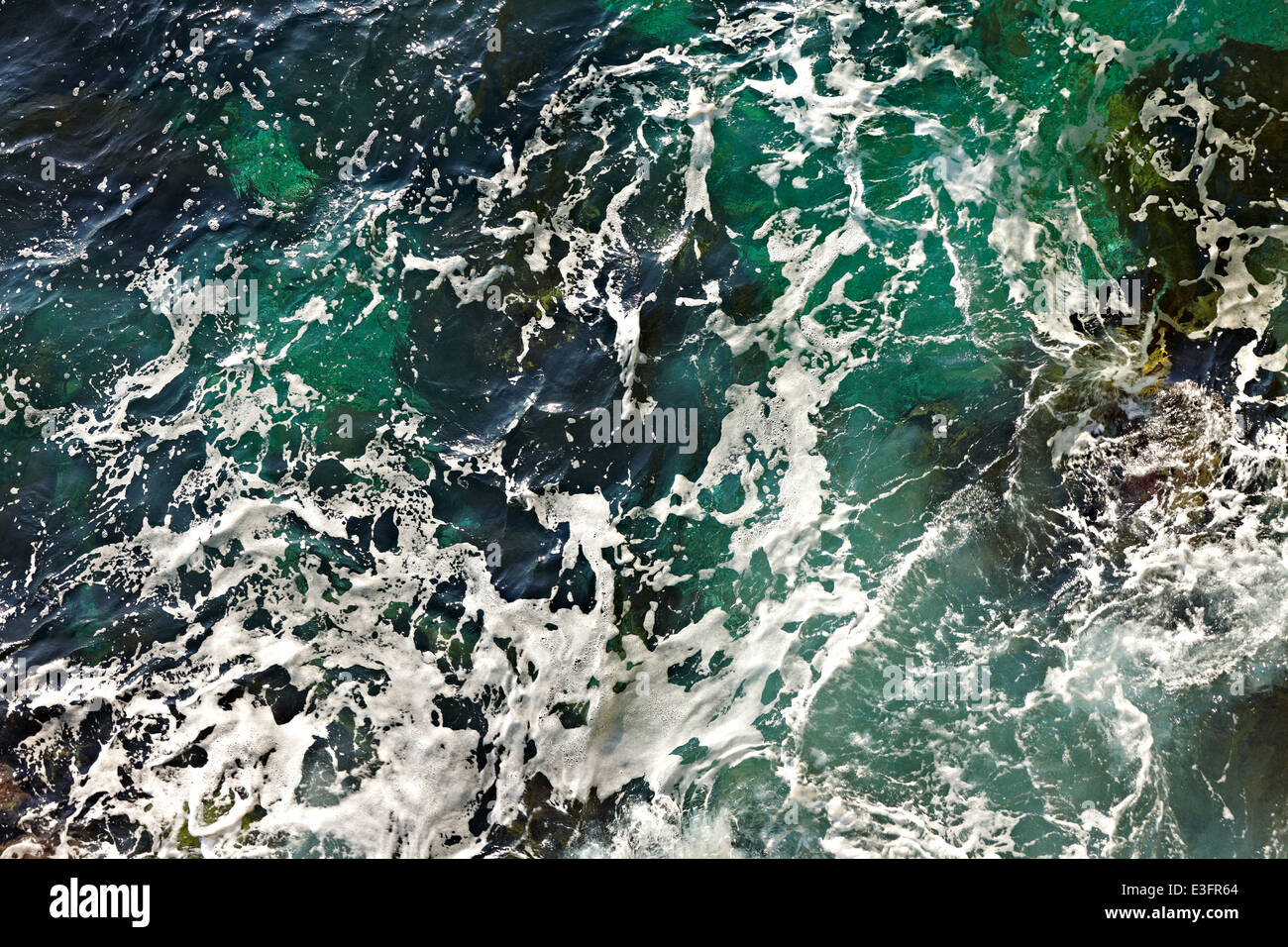 Waves ashore Stock Photo
