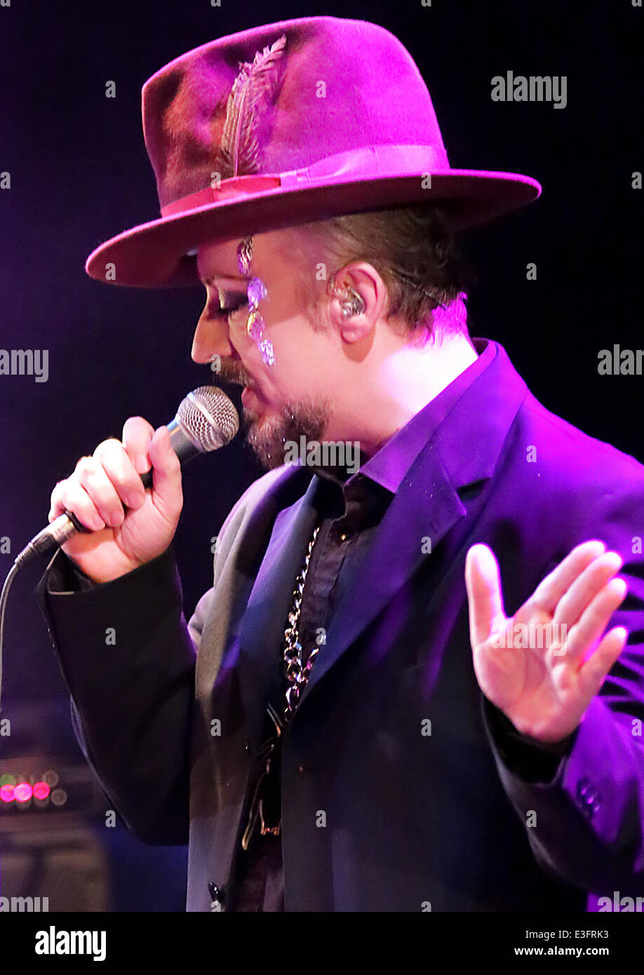 Boy performing in concert at the Manchester Royal Northern