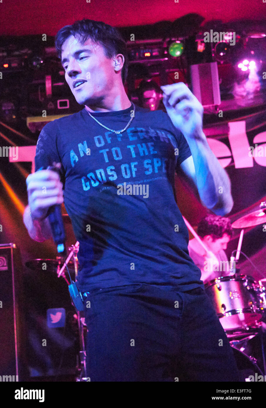 Twice superbike world champion James Toseland performing live with his