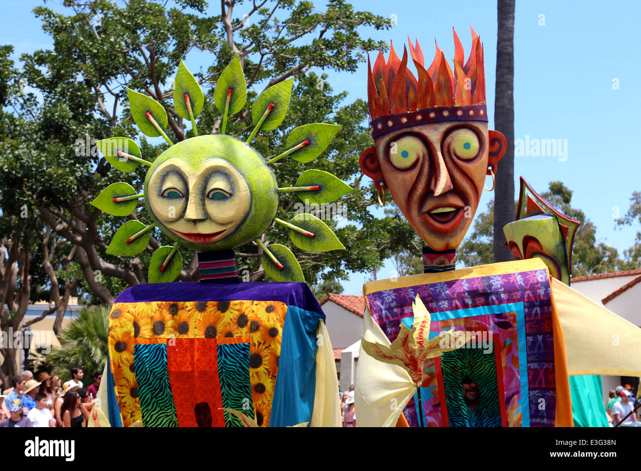 Summer Solstice Parade in Santa Barbara, California, USA Stock Photo
