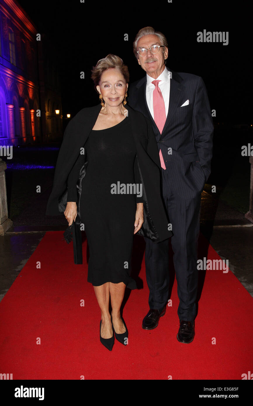 Bayerischer Stifterpreis Award at the Nymphenburg palace  Featuring: Monika Peitsch,Dr.Sven Hansen Hoechstaedt Where: Munich, Germany When: 06 Nov 2013 Stock Photo