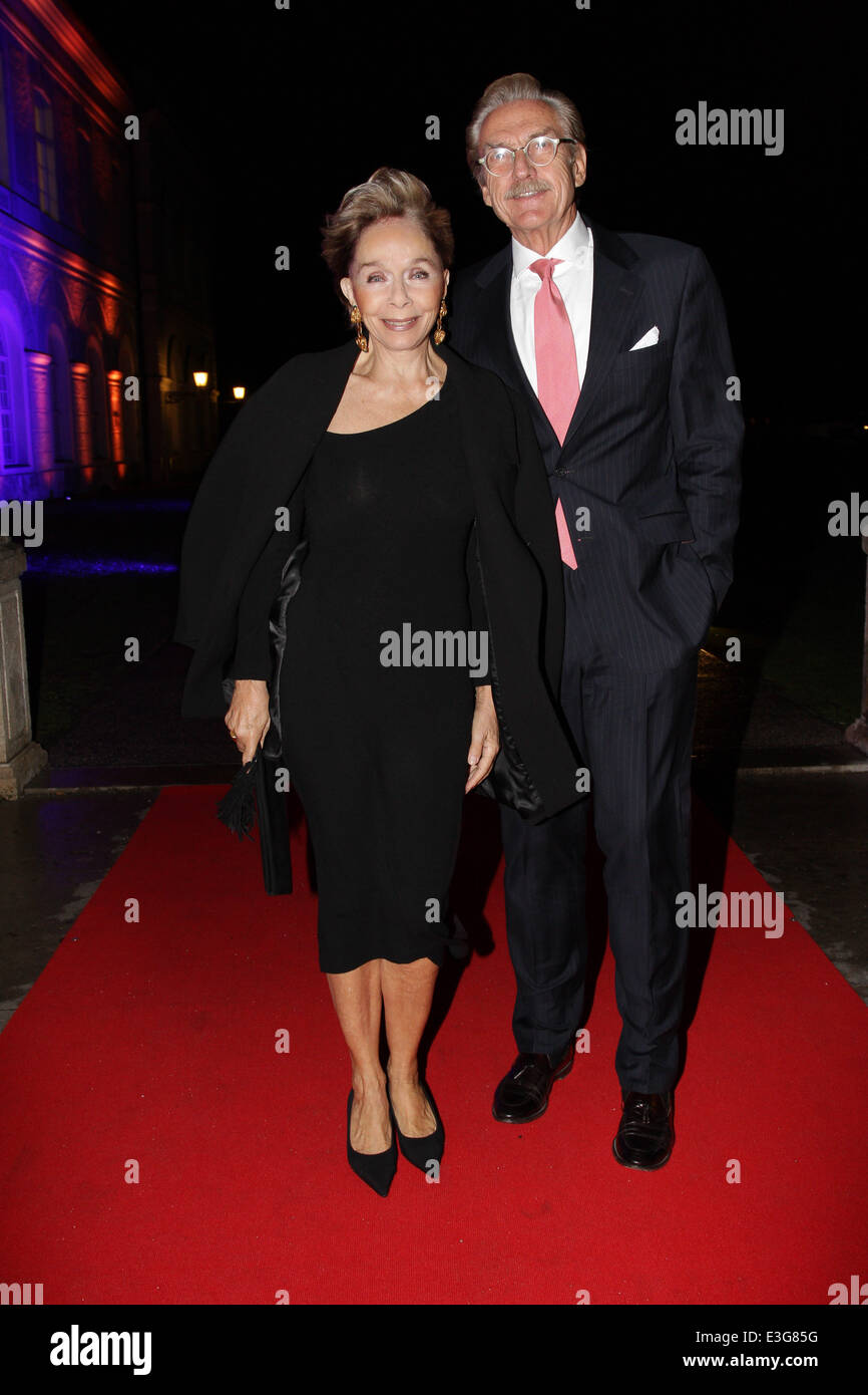 Bayerischer Stifterpreis Award at the Nymphenburg palace  Featuring: Monika Peitsch,Dr.Sven Hansen Hoechstaedt Where: Munich, Germany When: 06 Nov 2013 Stock Photo