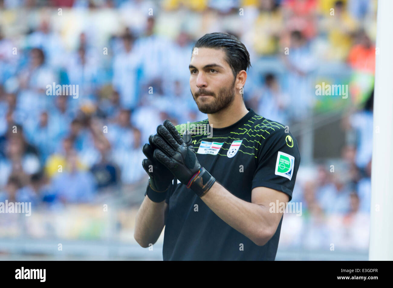 Alireza Haghighi (IRI), JUNE 21, 2014 - Football / Soccer : FIFA World Cup Brazil 2014 Group F match between Argentina 1-0 Iran at Estadio Mineirao in Belo Horizonte, Brazil. (Photo by Maurizio Borsari/AFLO) Stock Photo