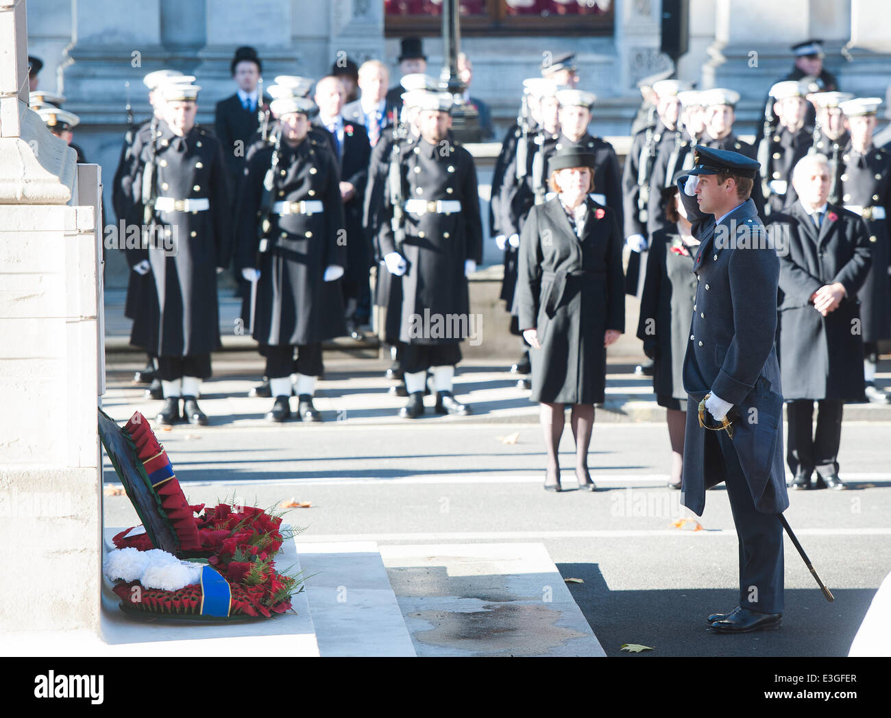 Remembrance Sunday service held at the Cenotaph in Central London ...
