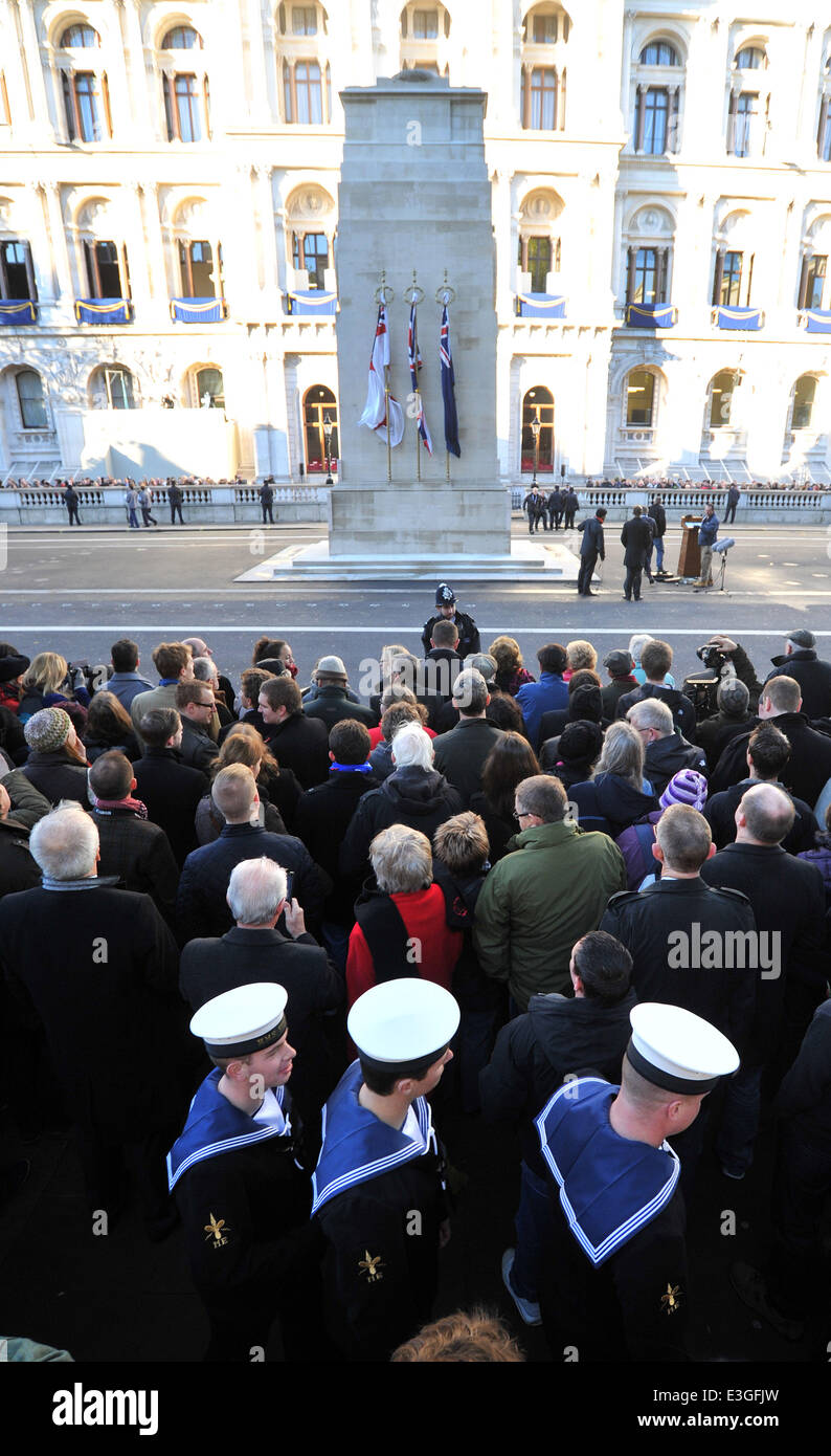 Remembrance Sunday service held at the Cenotaph in Central London ...