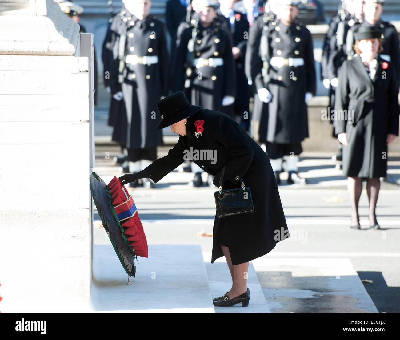 Remembrance Sunday service held at the Cenotaph in Central London ...