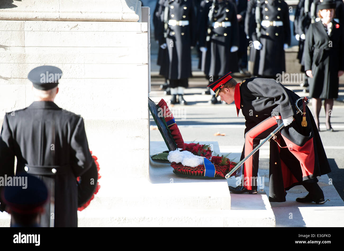 Remembrance Sunday service held at the Cenotaph in Central London ...