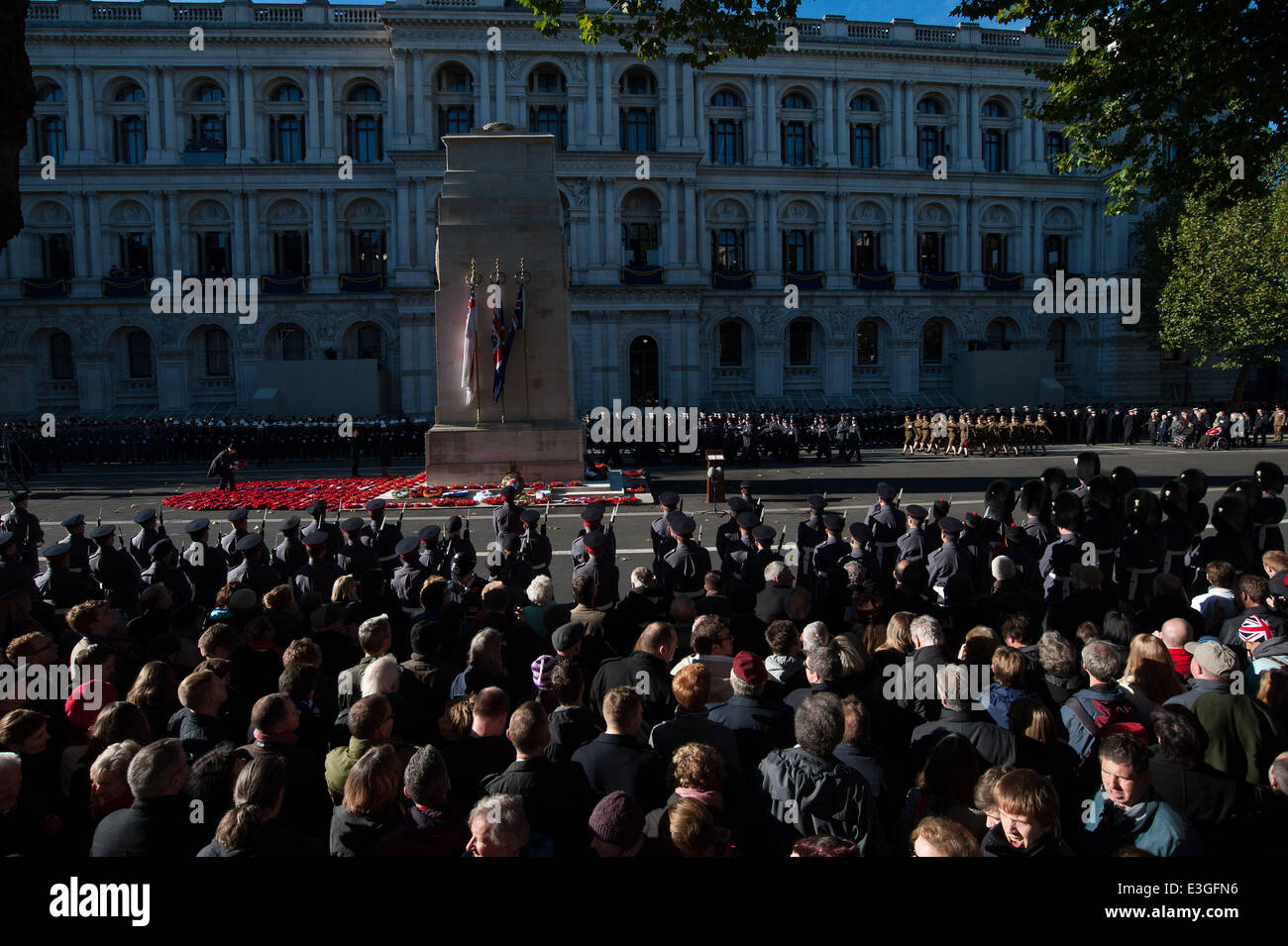 Remembrance Sunday service held at the Cenotaph in Central London ...