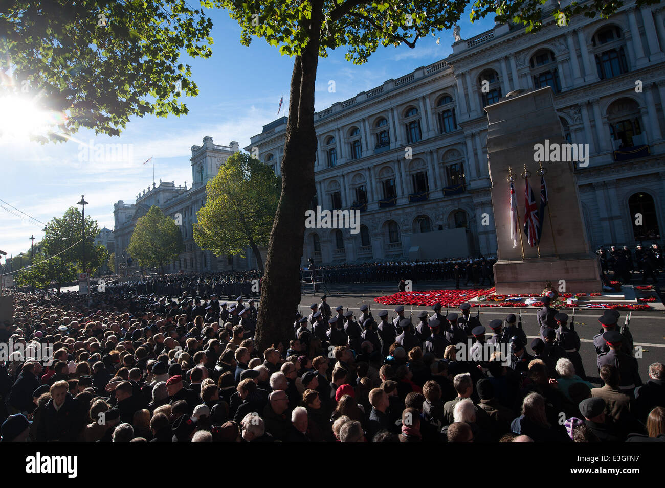 Remembrance Sunday service held at the Cenotaph in Central London ...