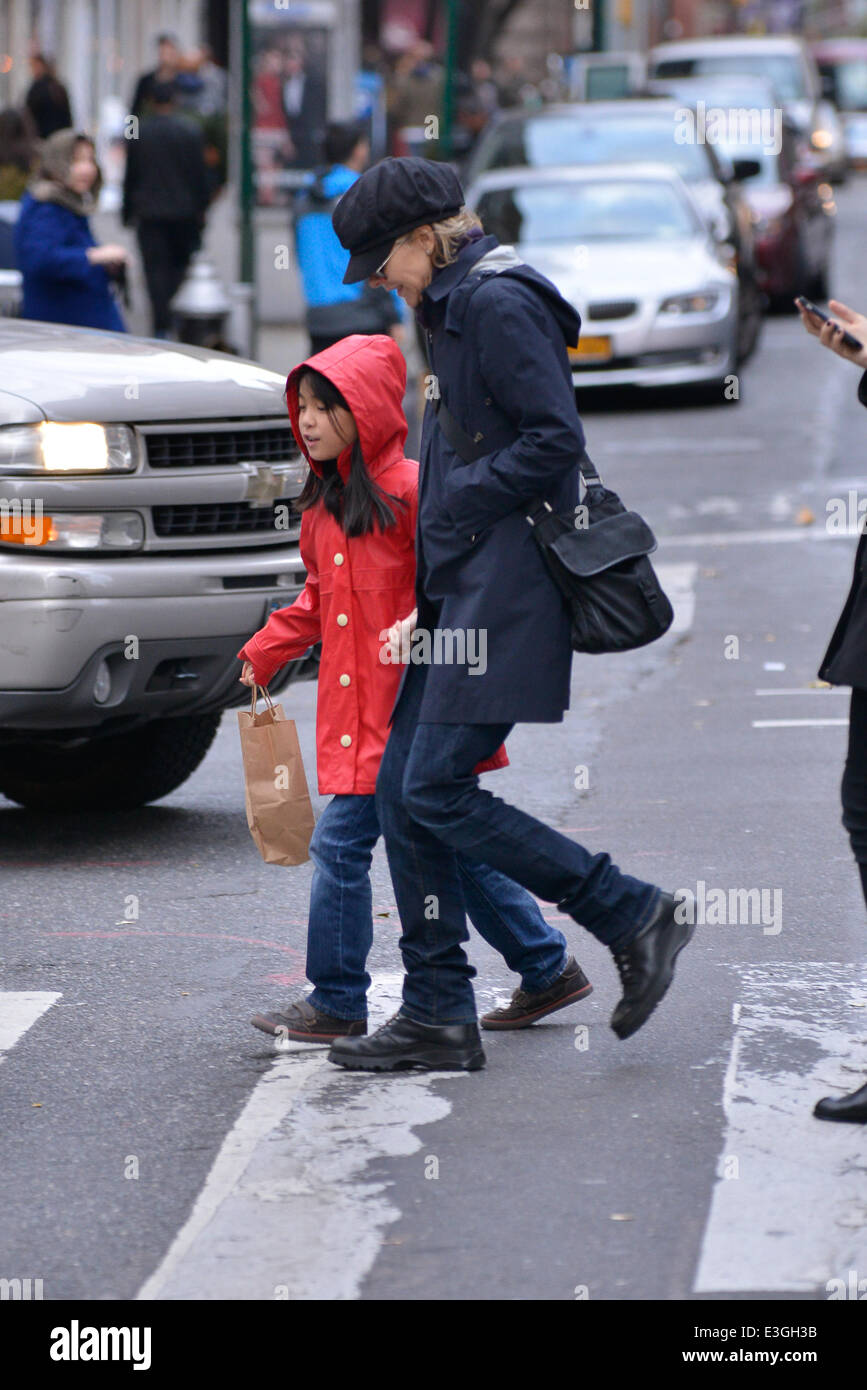 Meg Ryan and her daughter Daisy True wrapped up warm while out and