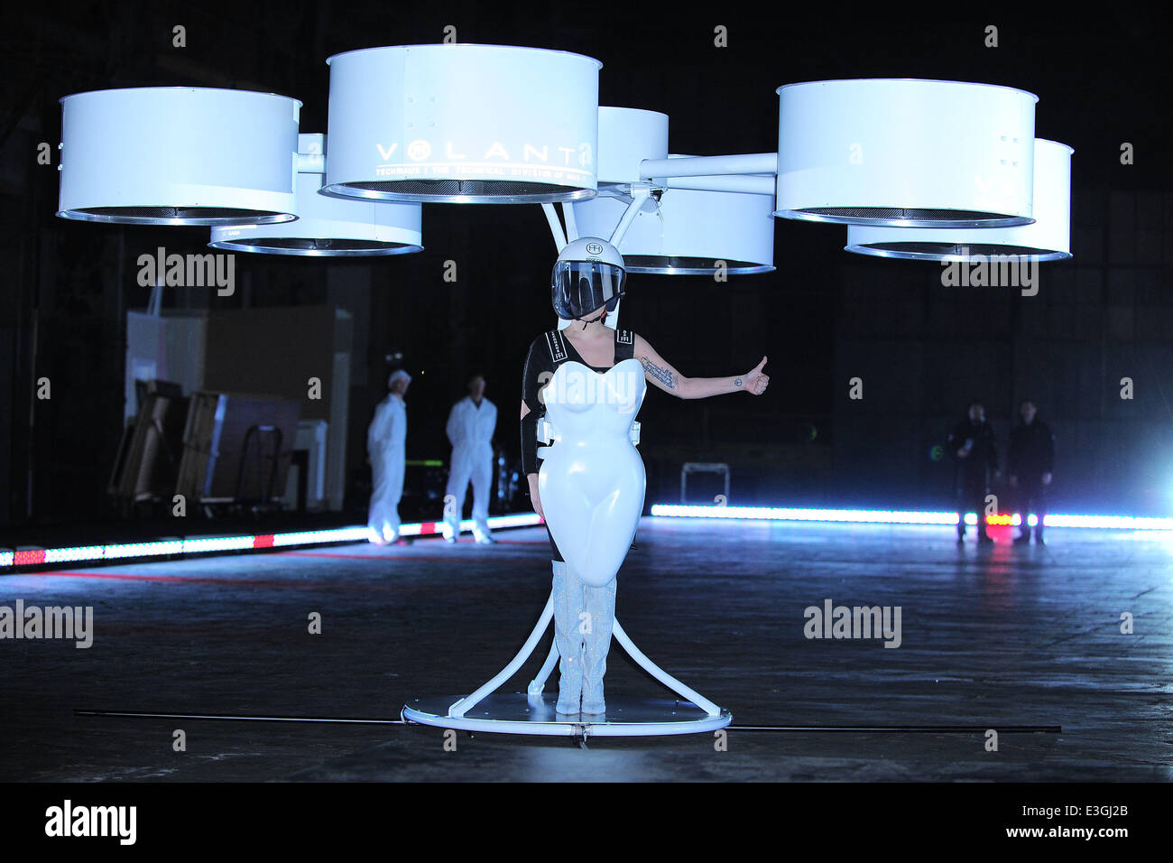 Lady Gaga and TechHaus unveil the world’s first flying dress 'Volantis ...