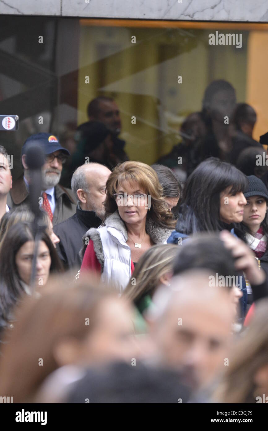 The Today show in New York  Featuring: Sarah Palin Where: Manhattan, New York, United States When: 11 Nov 2013 Stock Photo