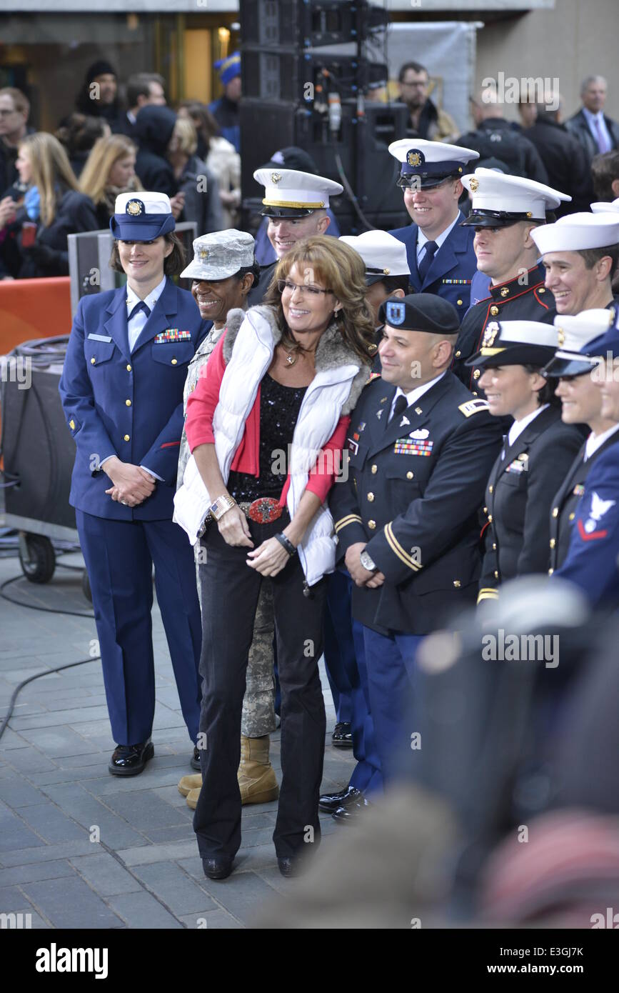 The Today show in New York  Featuring: Sarah Palin Where: Manhattan, New York, United States When: 11 Nov 2013 Stock Photo