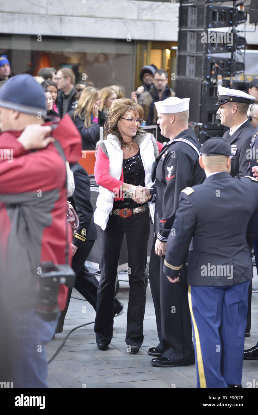 The Today show in New York Featuring Sarah Palin Where Manhattan, New