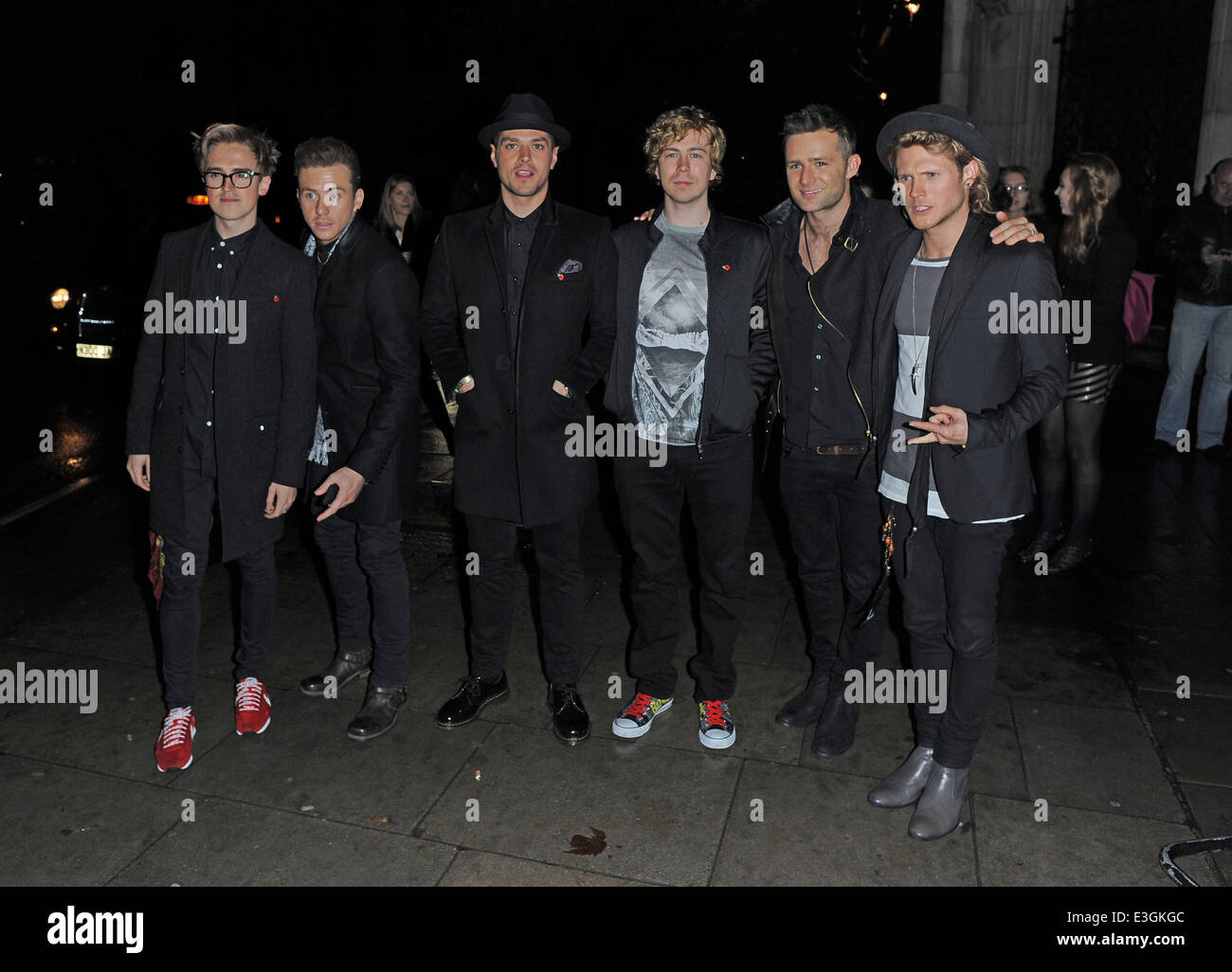 Danny Jones of McFly, Dougie Poynter of McFly, Matt Willis of Busted ...