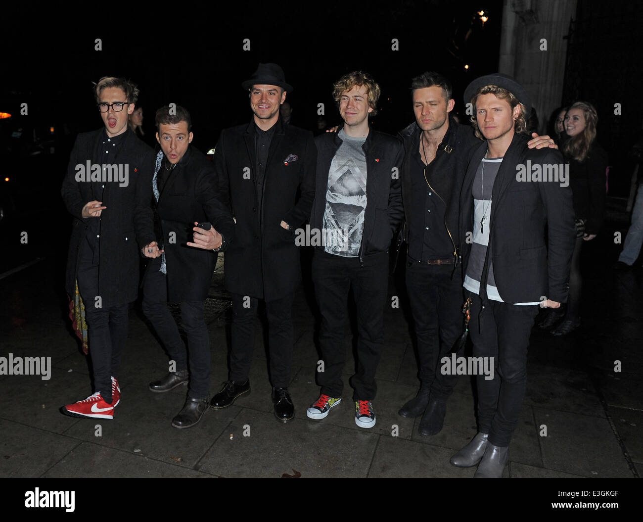 Danny Jones of McFly, Dougie Poynter of McFly, Matt Willis of Busted ...