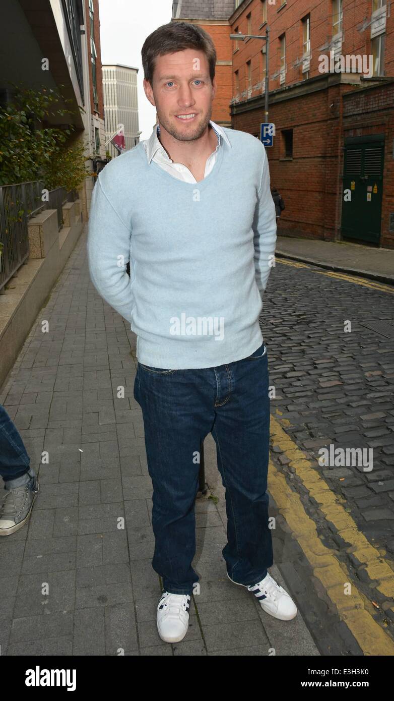 Irish rugby legend Ronan O'Gara at Today FM... Featuring: Ronan O'Gara ...