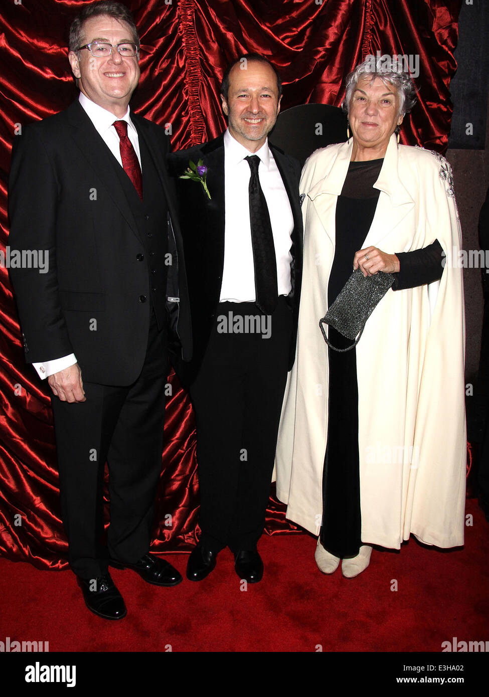 Opening night of A Gentleman's Guide to Love and Murder at the Walter Kerr Theatre - Arrivals.  Featuring: Robert L. Freedman,Steven Lutvak,Tyne Daly Where: New York, New York, United States When: 17 Nov 2013 Stock Photo