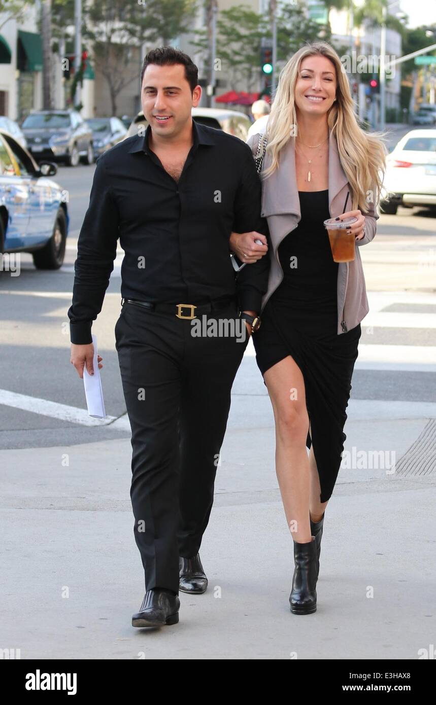 U.S. reality star Josh Altman and his fiancee go out for lunch at