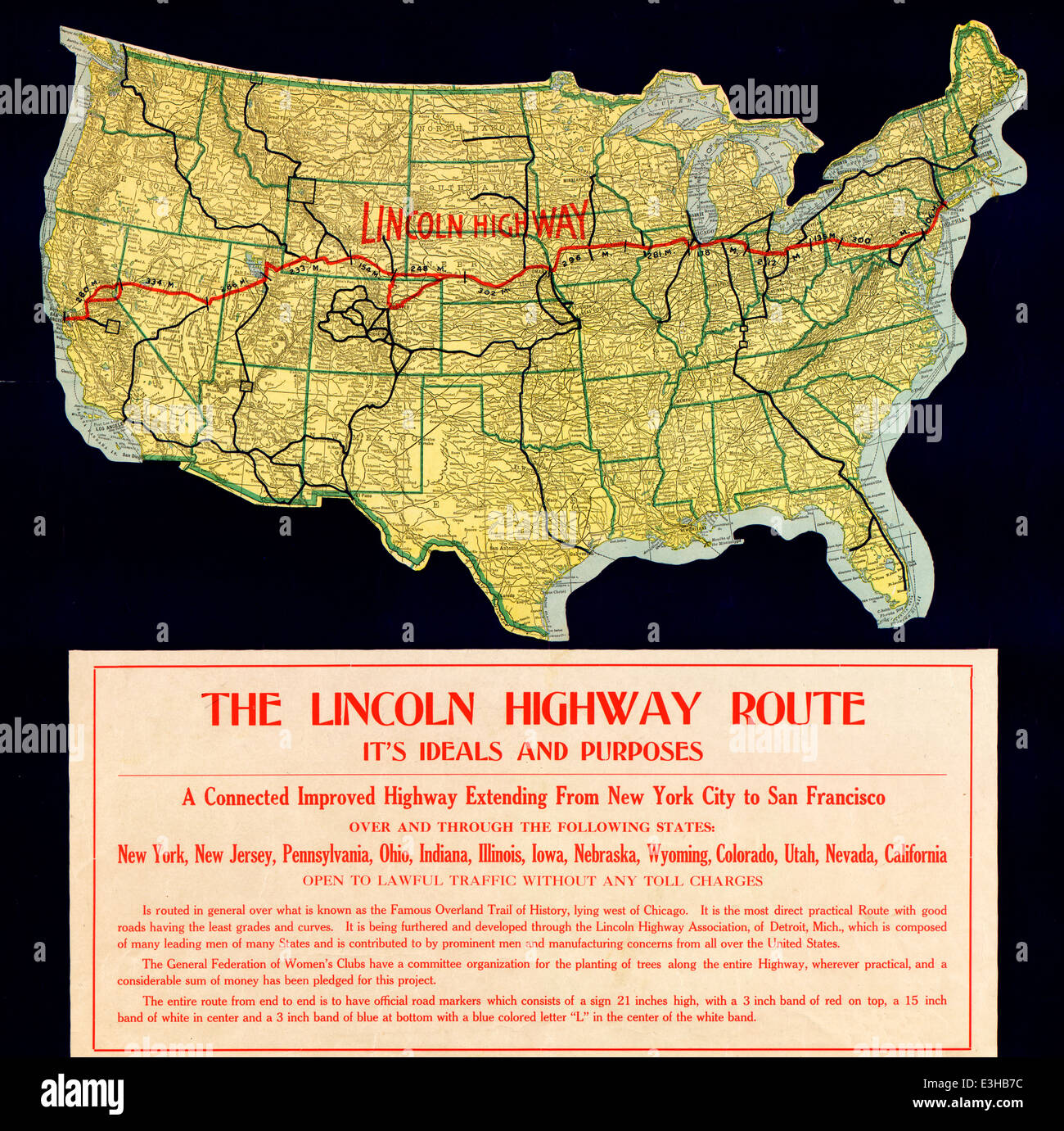 National Highway Map Of Lincoln