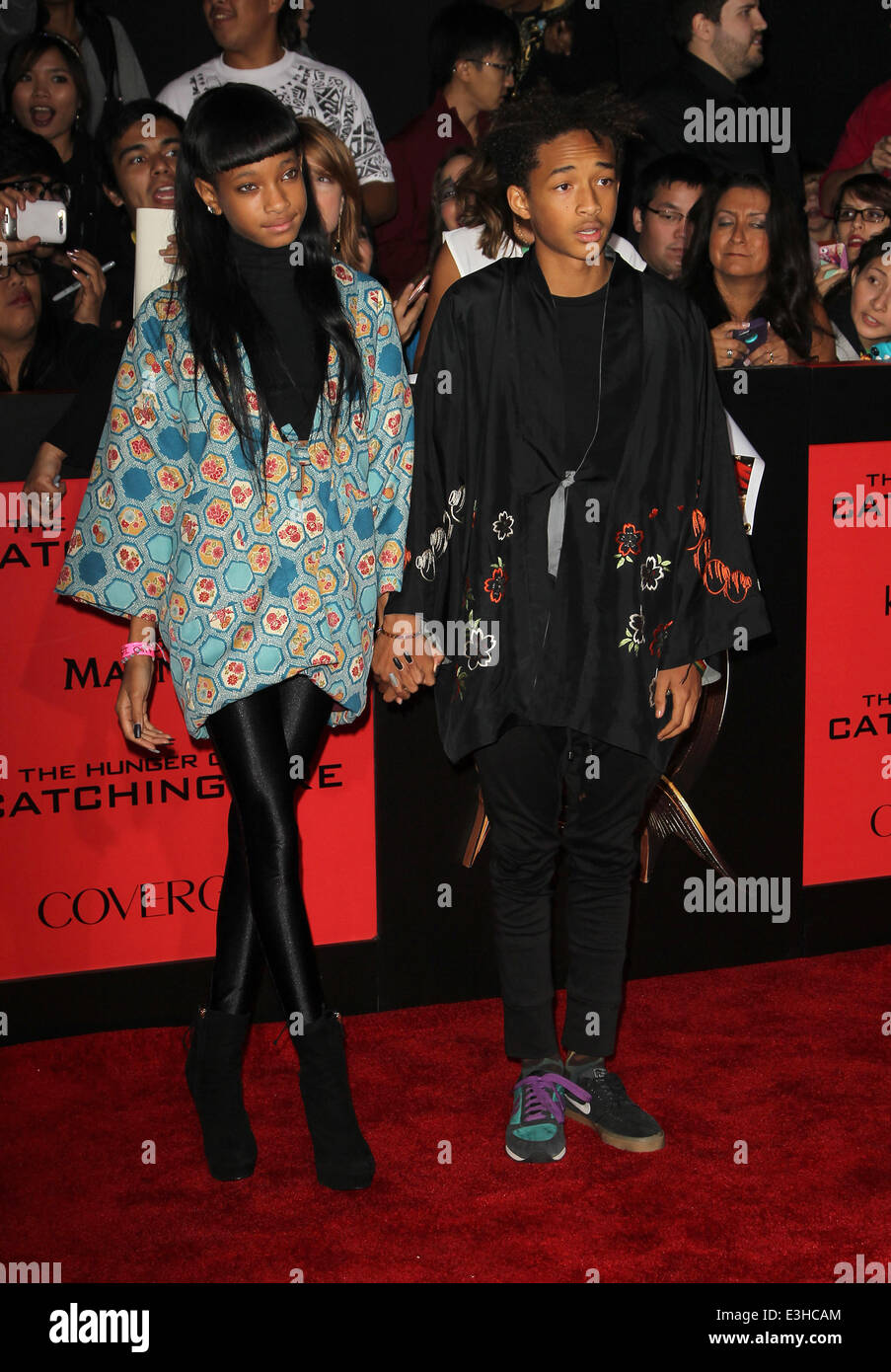 The Hunger Games Catching Fire Los Angeles Premiere At Nokia Stock Photo Alamy alamy