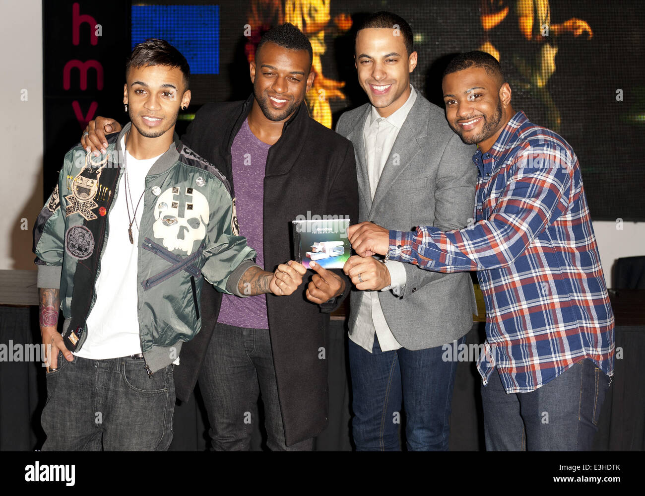 JLS sign copies of their new and last album 'Goodbye: Greatest Hits' at ...