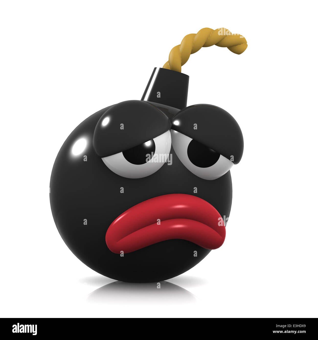 3d Sad bomb looks most dejected Stock Photo - Alamy