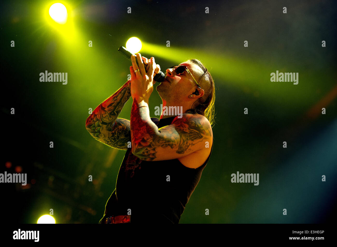 Avenged Sevenfold performing in concert at the Ziggo Dome Featuring