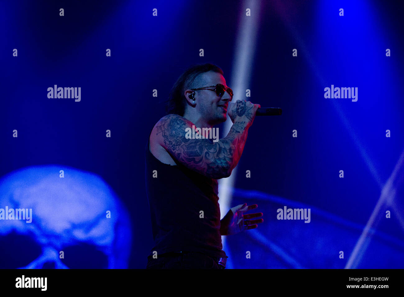 Avenged Sevenfold performing in concert at the Ziggo Dome Featuring