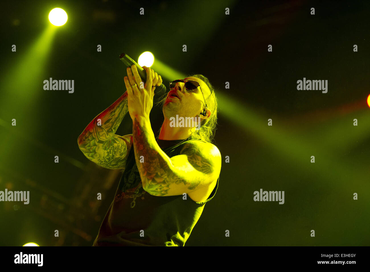 Avenged Sevenfold performing in concert at the Ziggo Dome Featuring