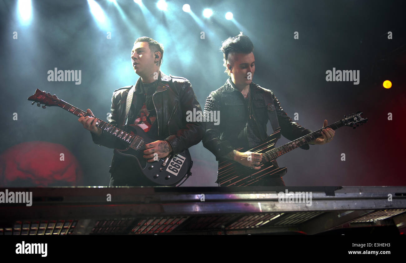 Avenged Sevenfold performing in concert at the Ziggo Dome Where