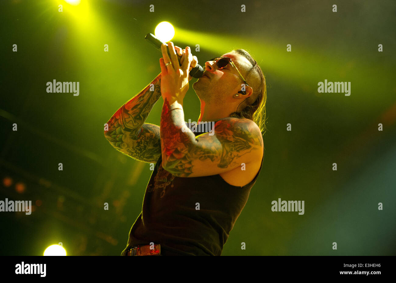Avenged Sevenfold performing in concert at the Ziggo Dome Featuring