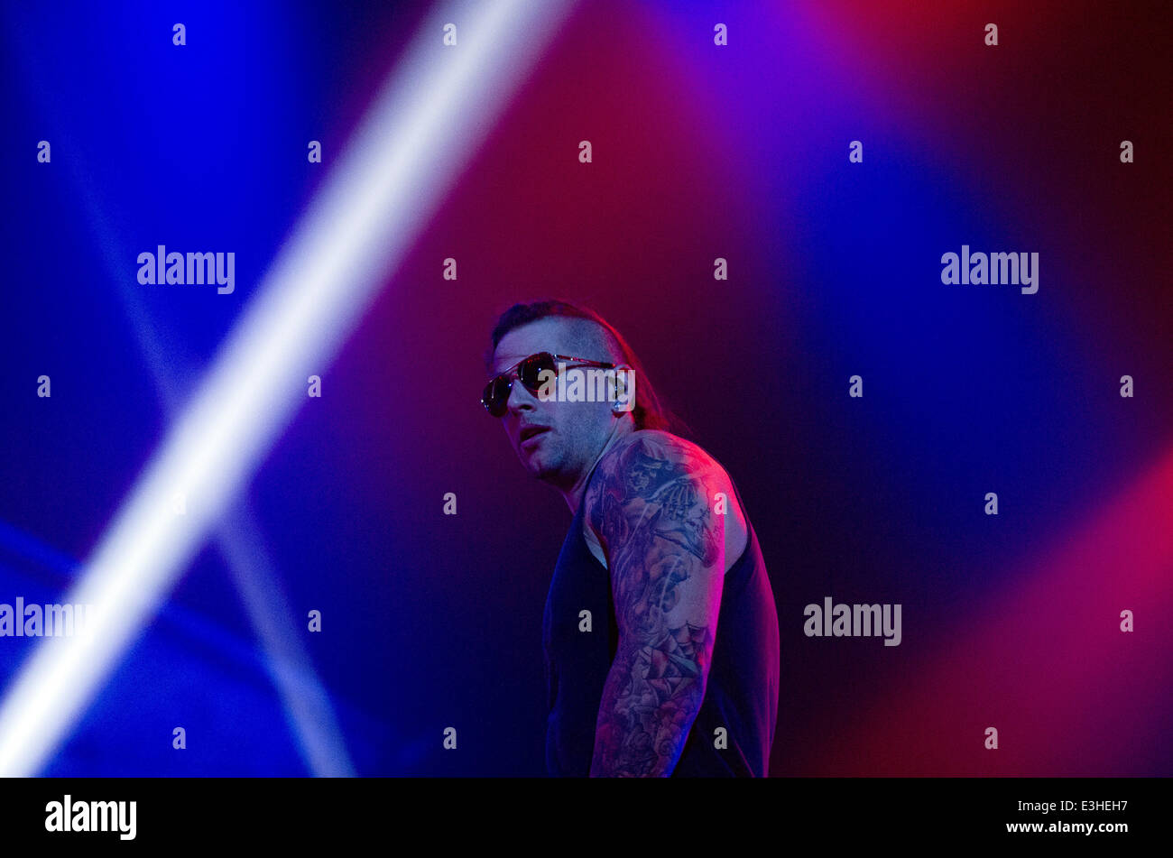 Avenged Sevenfold performing in concert at the Ziggo Dome Featuring
