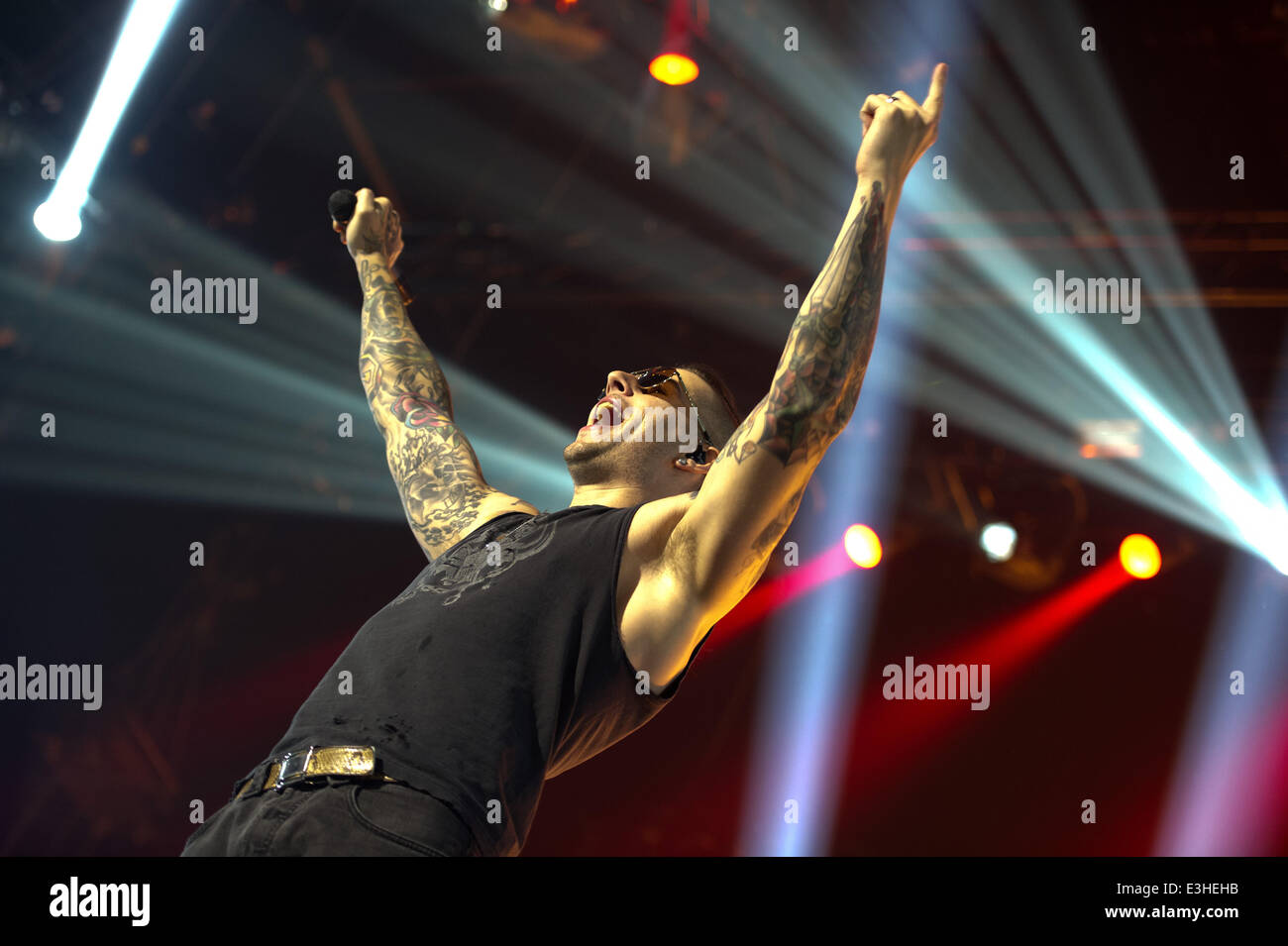 Avenged Sevenfold performing in concert at the Ziggo Dome Featuring