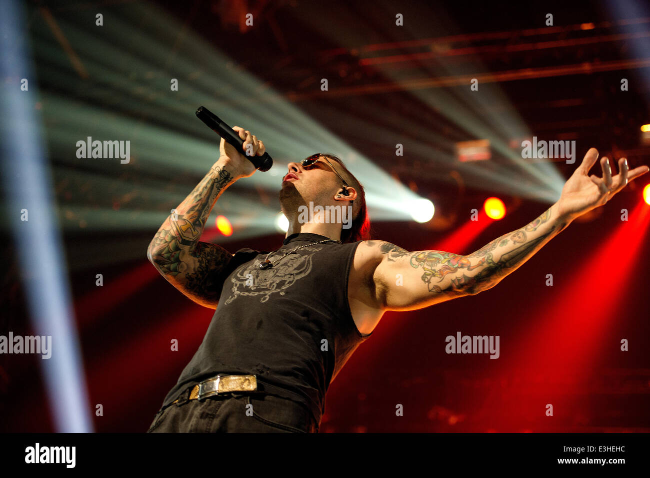 Avenged Sevenfold performing in concert at the Ziggo Dome Featuring