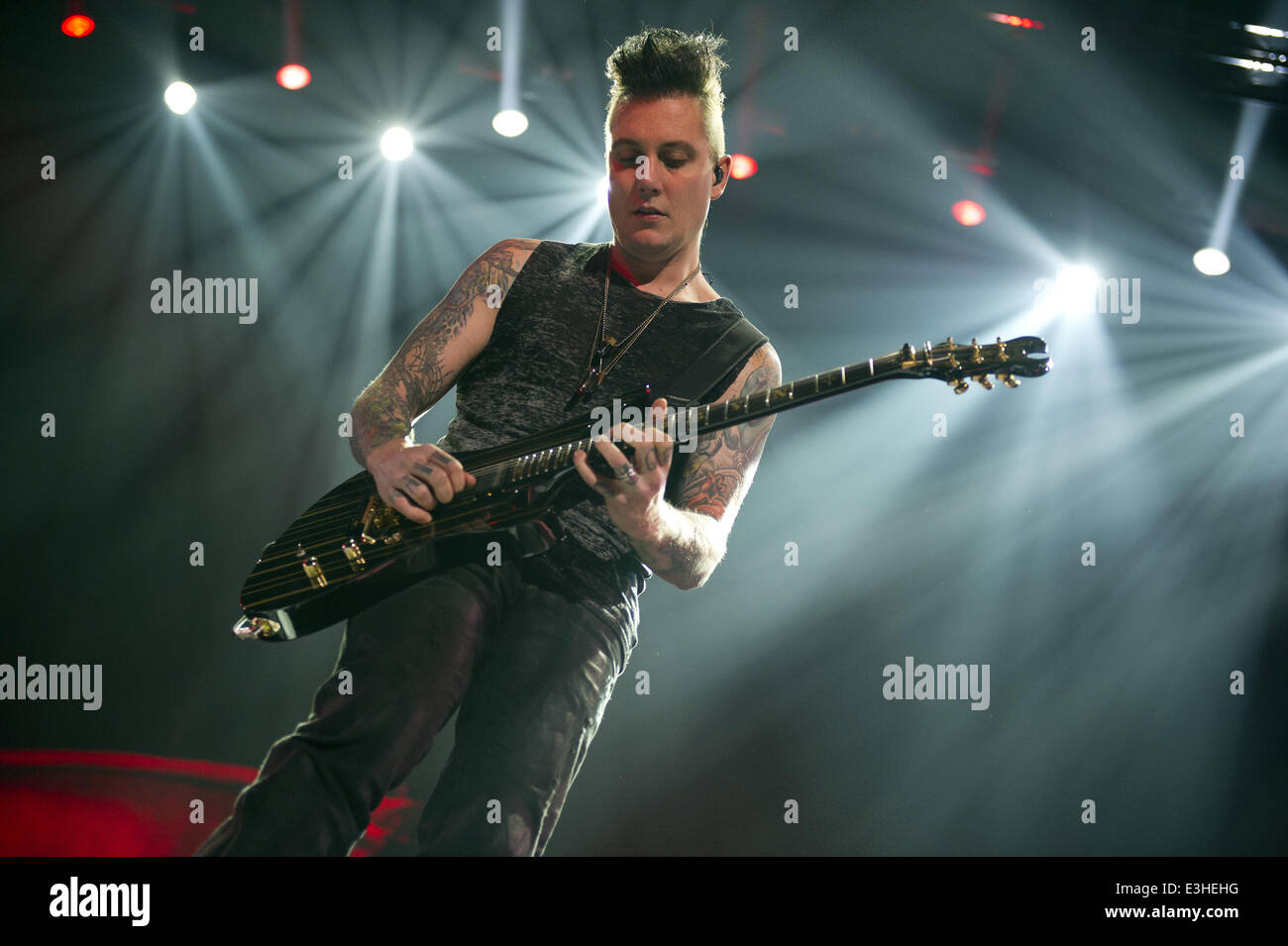 Avenged Sevenfold performing in concert at the Ziggo Dome Where
