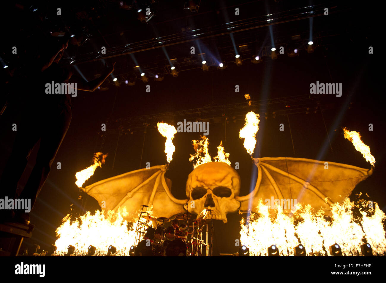 Avenged Sevenfold performing in concert at the Ziggo Dome Where