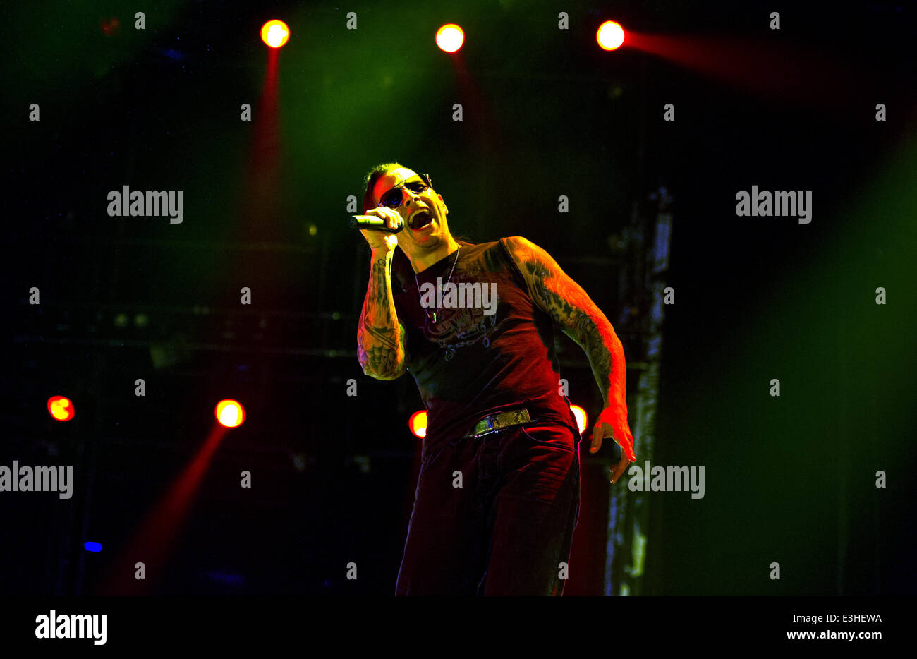 Avenged Sevenfold performing in concert at the Ziggo Dome Featuring