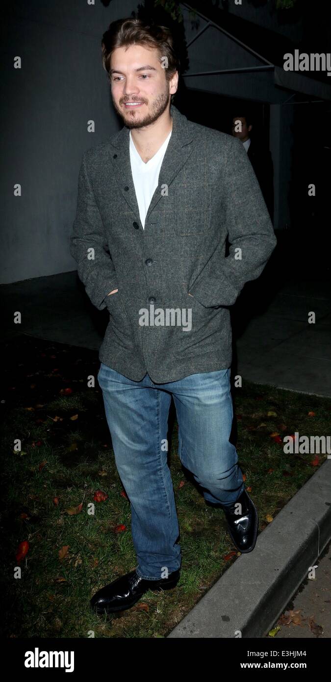 Emile Hirsch takes a walk in West Hollywood Featuring: Emile Hirsch Where:  Los Angeles, California, United States When: 21 Nov 2013 Stock Photo - Alamy