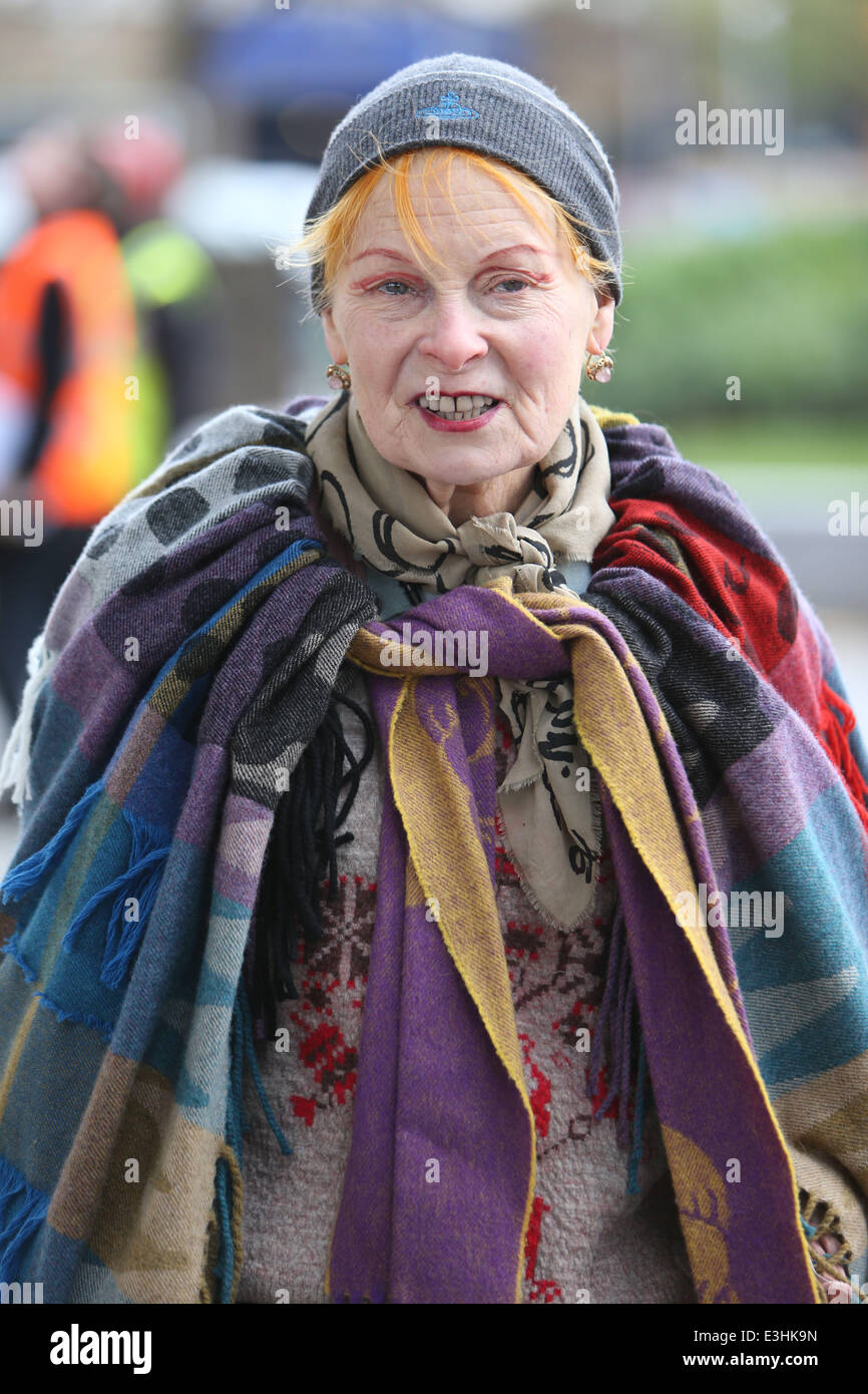 Vivienne Westwood outside Shell head office with Greenpeace Featuring Vivienne Westwood Where