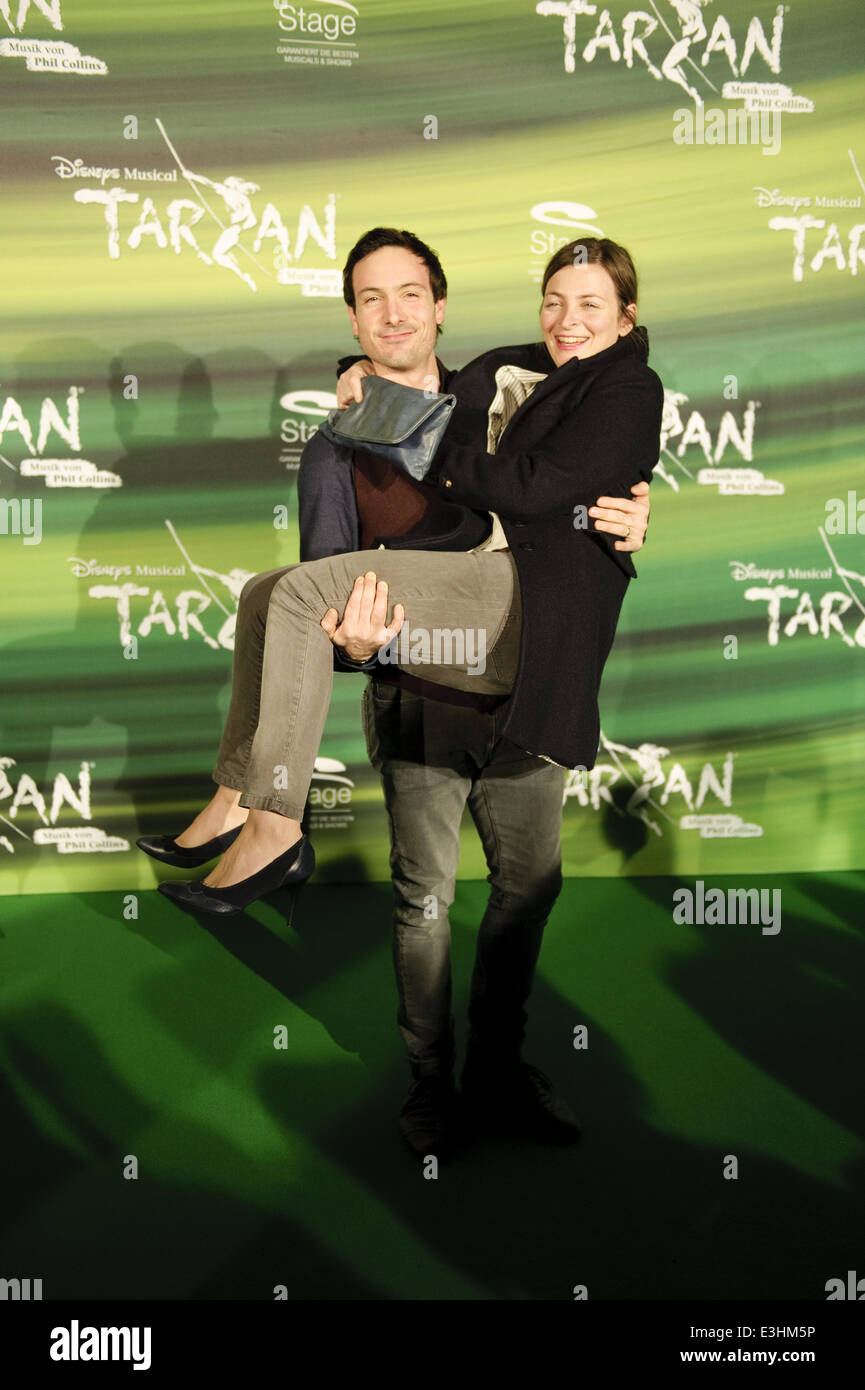 German celebrities arriving for the premiere of Disney's Musical Tarzan at Stage Apollo Theatre  Featuring: Eric Gauthier Where: Stuttgart, Germany When: 21 Nov 2013 Stock Photo