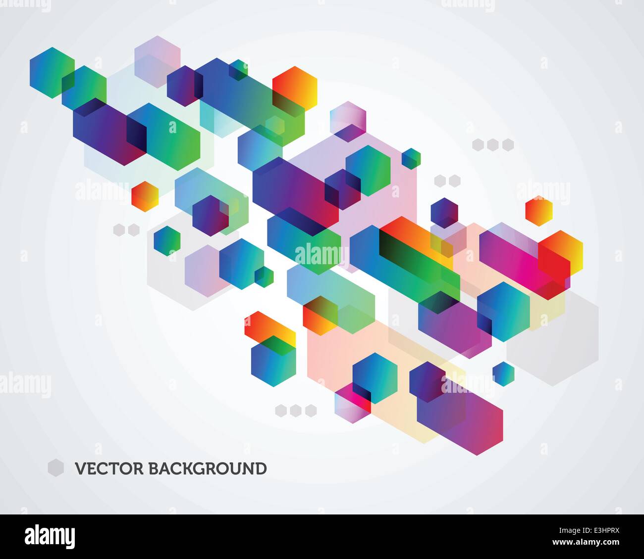 Colorful abstract background design composed of vector shapes Stock Vector