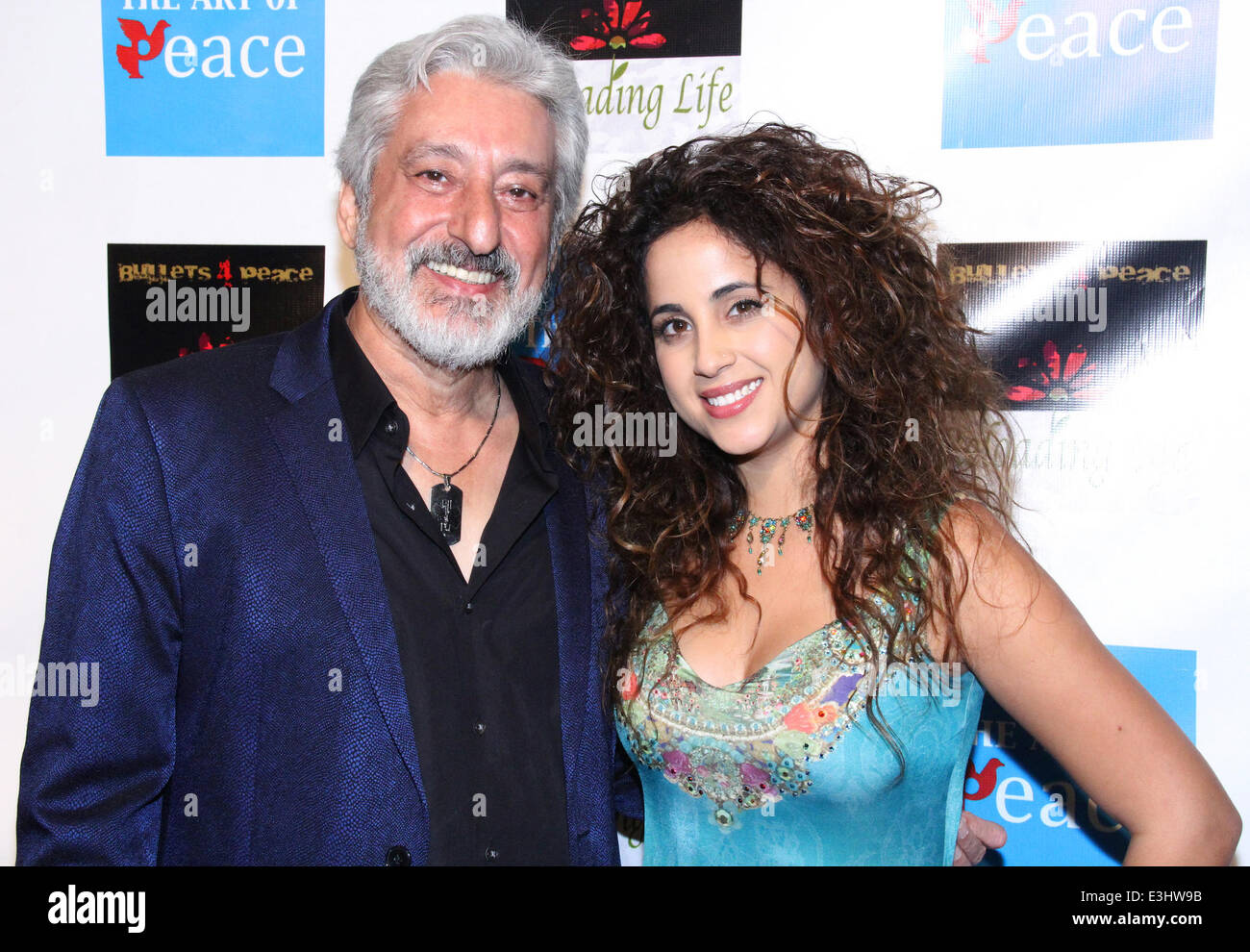 Reloading Life: The Art of Peace, Anti Gun Violence event held at The Supperclub - Arrivals  Featuring: Ebi Hamedi,Liel Kolet Where: Los Angeles, California, United States When: 22 Nov 2013 Stock Photo