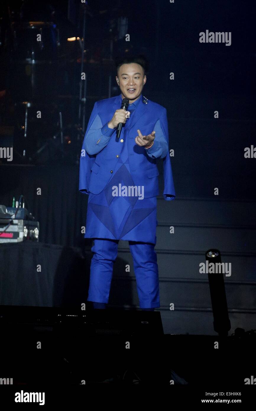 Eason Chan performs at Ricoh Coliseum during Eason's LIFE concert world tour. Featuring Eason