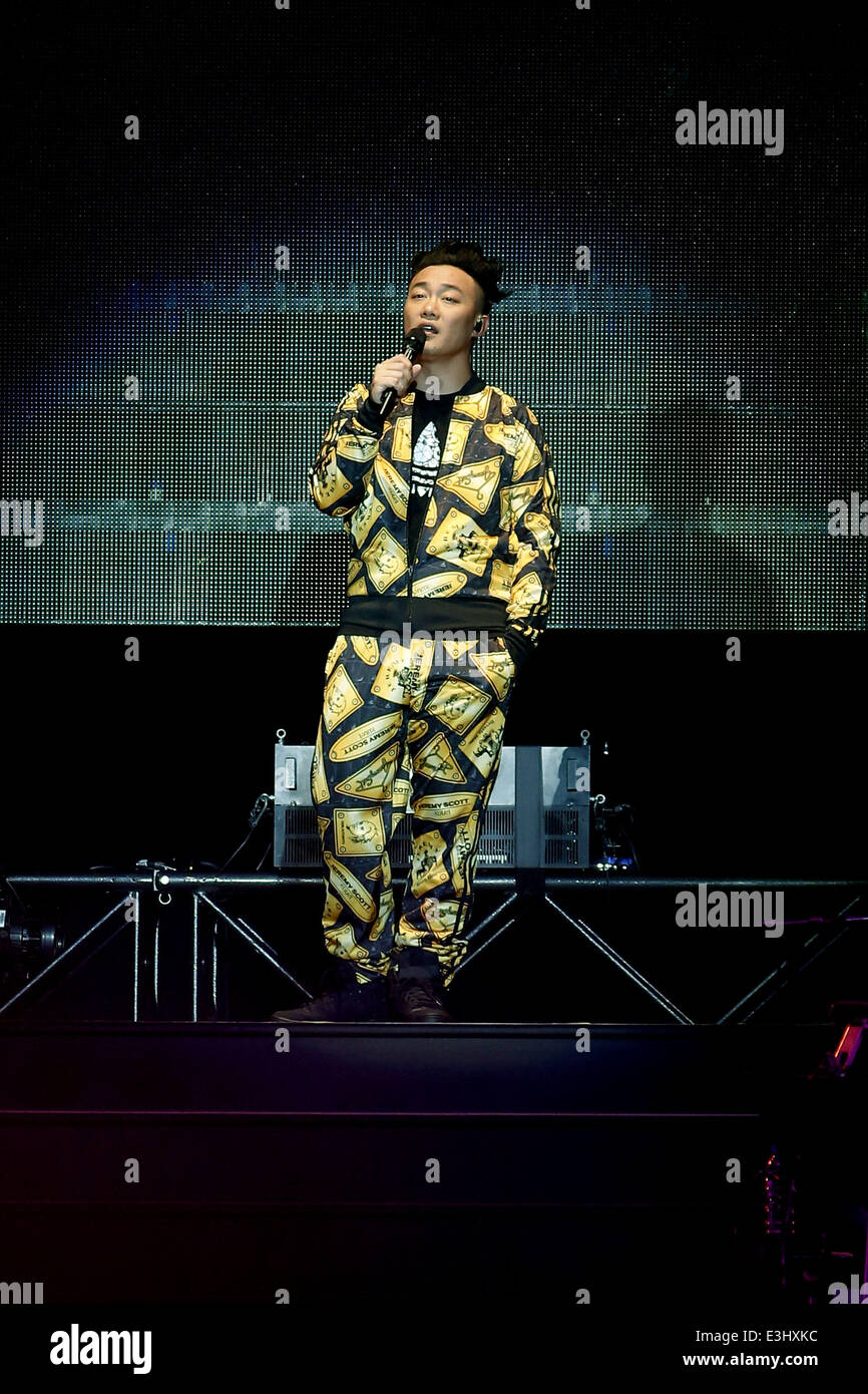 Eason Chan performs at Ricoh Coliseum during Eason's LIFE concert world tour. Featuring Eason Eason Chan performs at Ricoh Coliseum during Eason's LIFE concert world tour. Featuring Eason