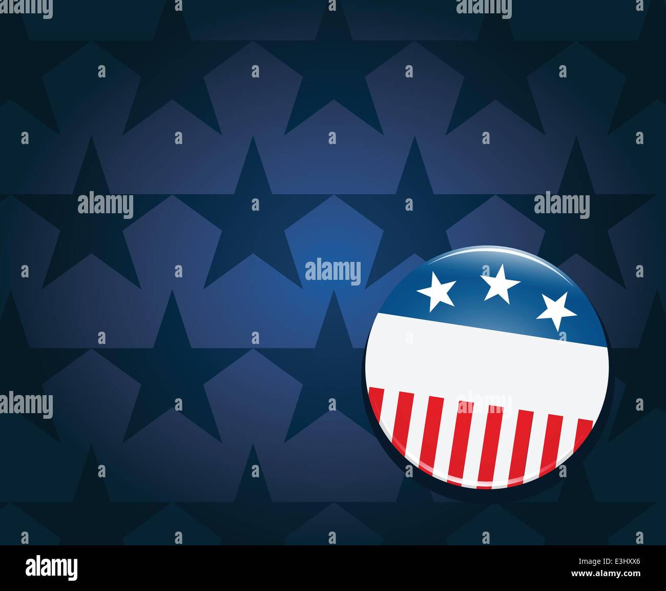 Election campaign button on blue background Stock Vector Image & Art ...