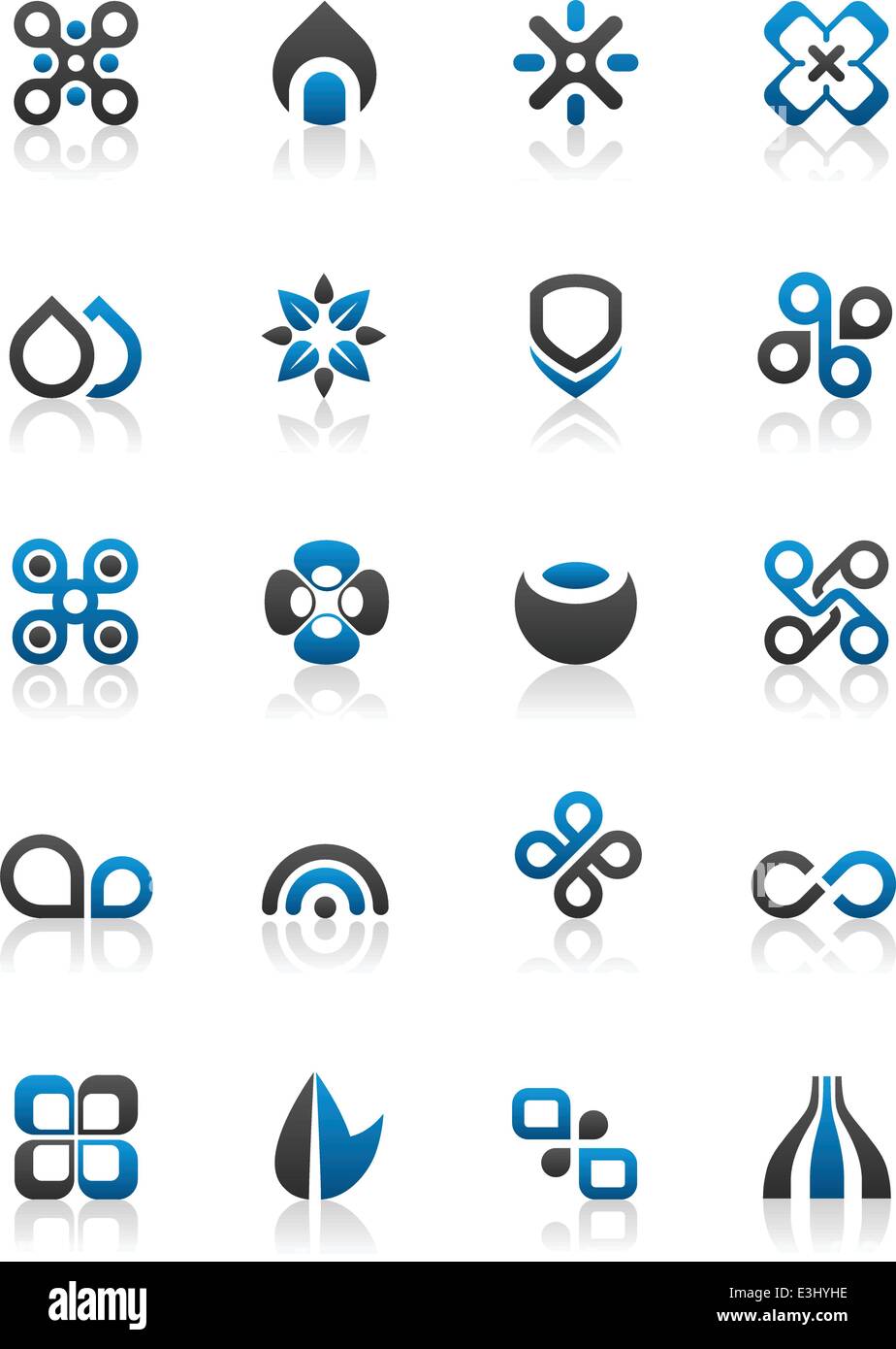 Set of 20 design elements and various graphics Stock Vector Image & Art ...