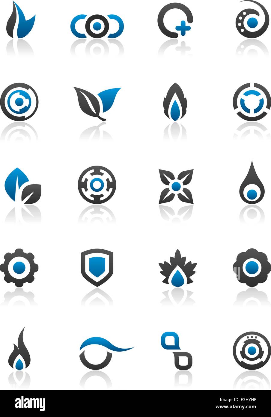 Set of 20 design elements and various graphics Stock Vector Image & Art ...